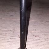Series of 4 black metal chairs
