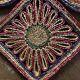 5 braided straw coasters bohemian style
