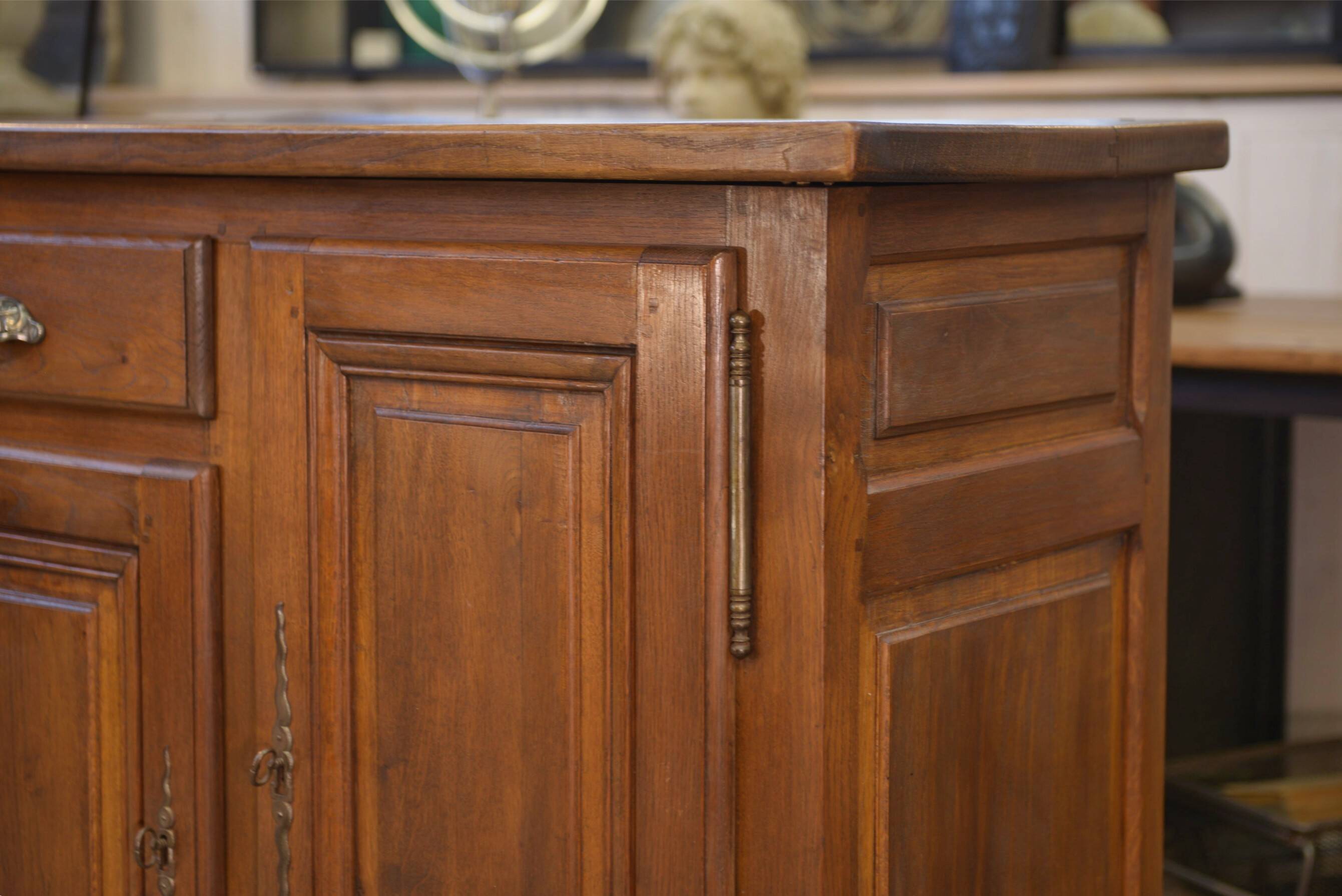 Rustic oak sideboard from the 1950s.