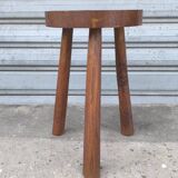 Solid oak tripod stool