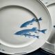 Villeroy & Boch Pescara porcelain set blue fish 6 plates + dish
