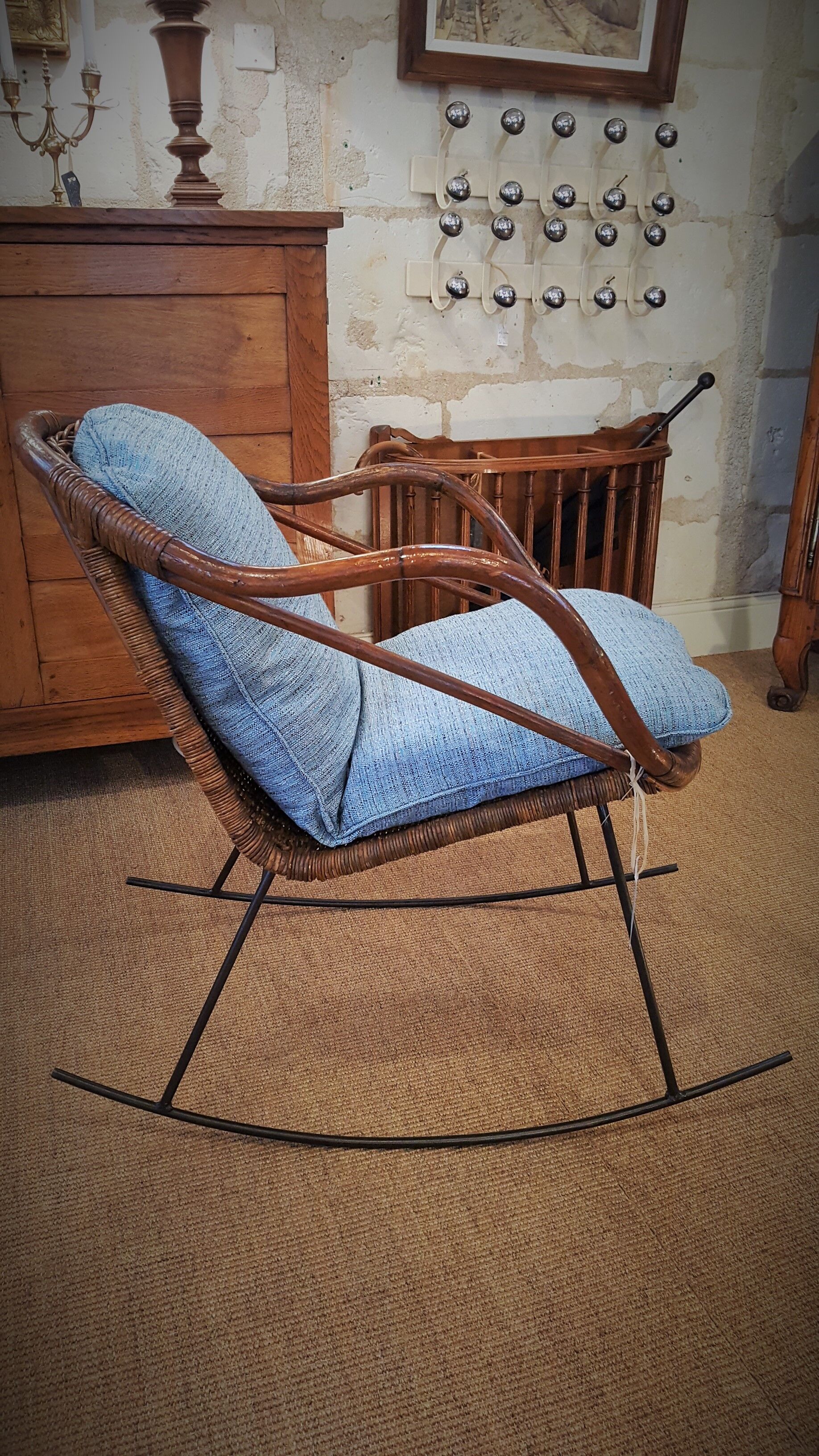 The 50s Wicker rocking