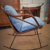 The 50s Wicker rocking