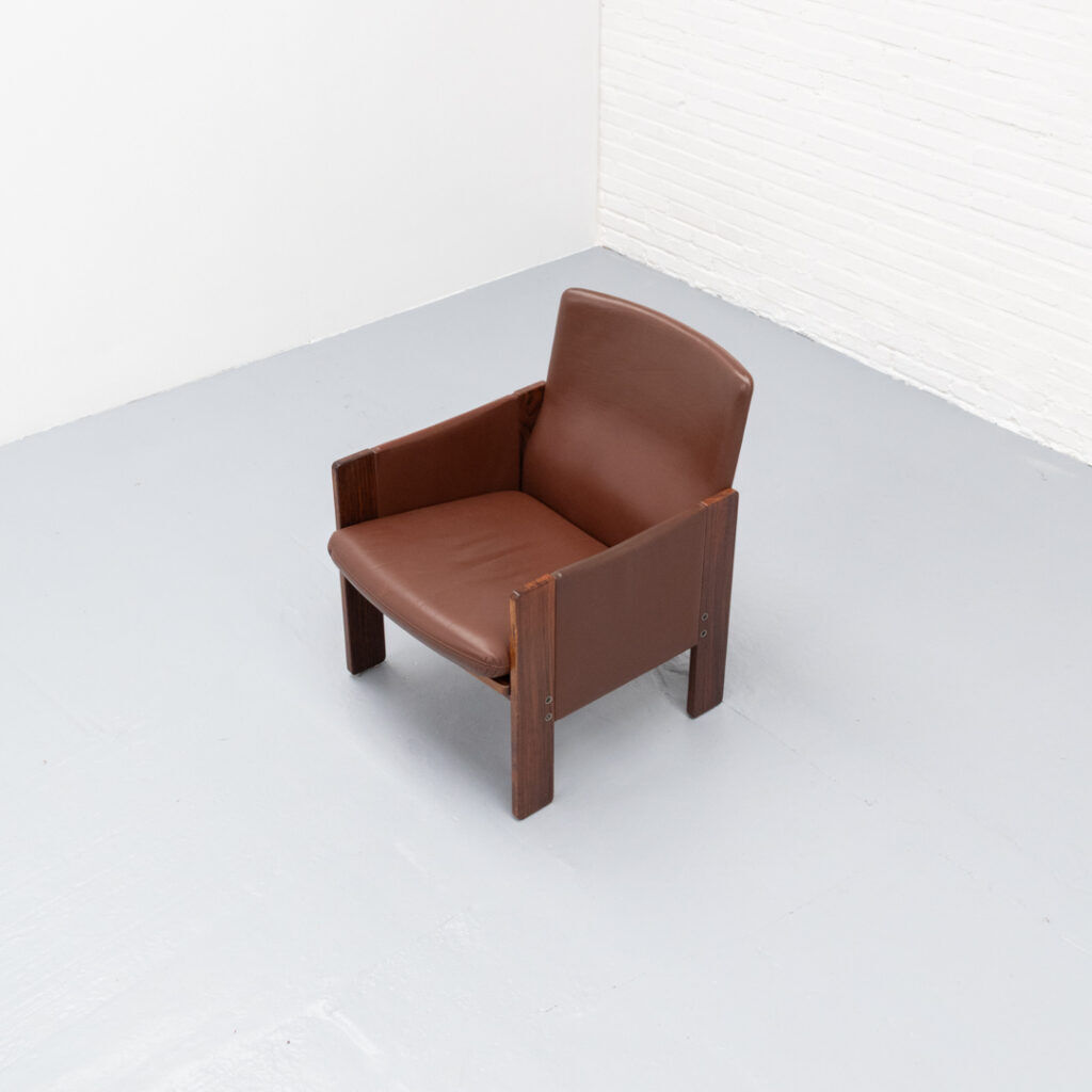 Set of 2 Cassina 917 armchairs by Afra & Tobia Scarpa 1960s