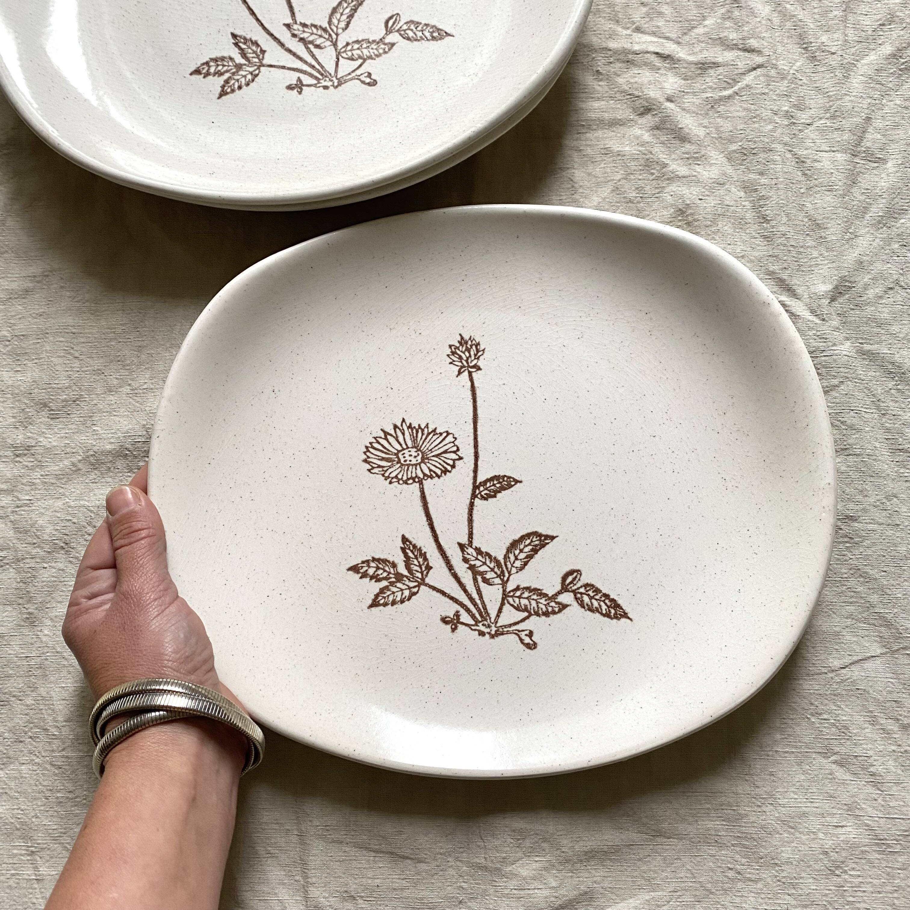 70s stoneware dishes