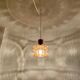 1 of 2 Large Bubble Glass Pendant Lamps by Helena Tynell for Glashütte Limb