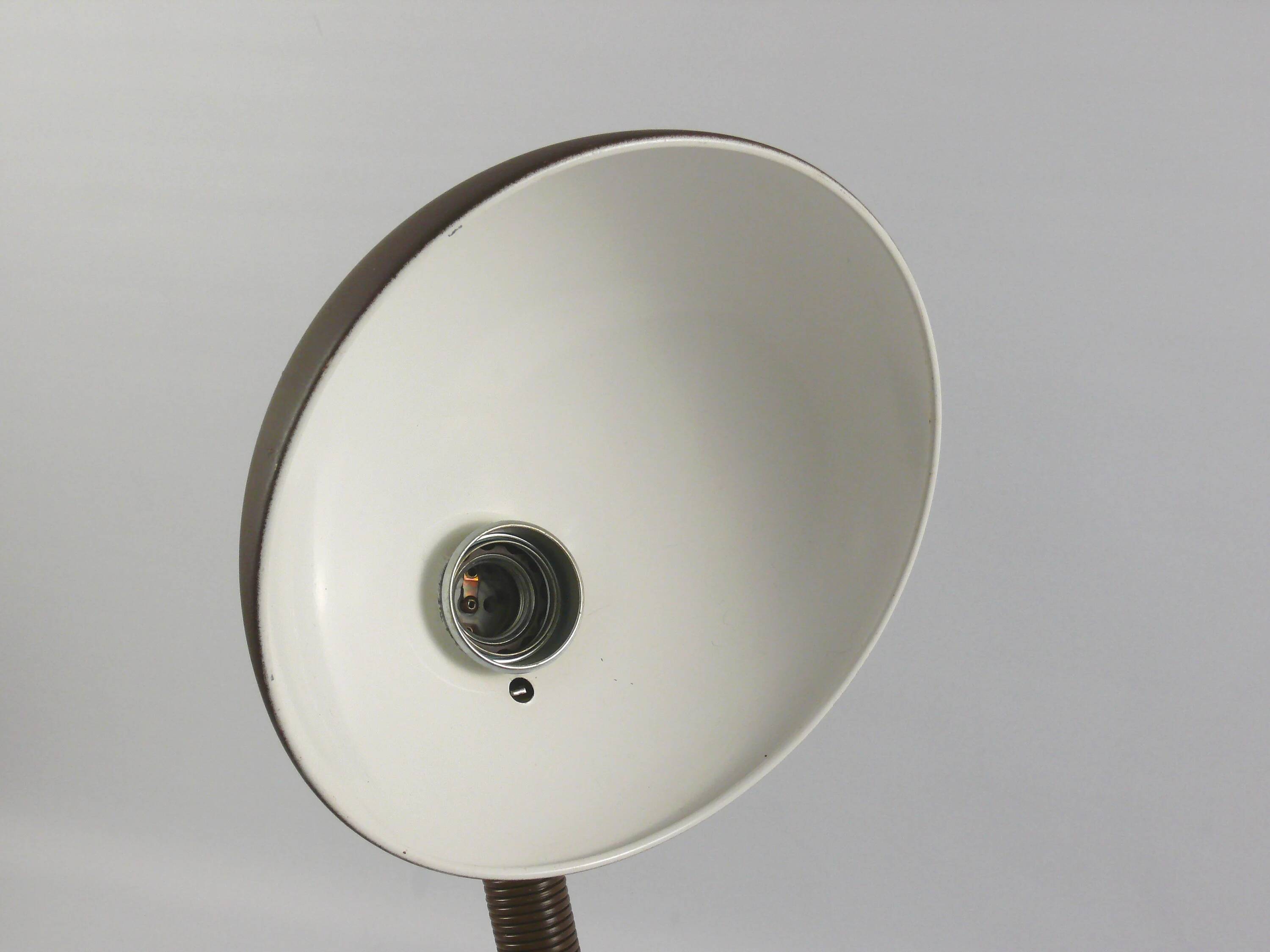 Grande lampe de bureau à col de cygne, design classique Hillebrand - années 1970
