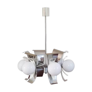 Lustre space age opaline chrome