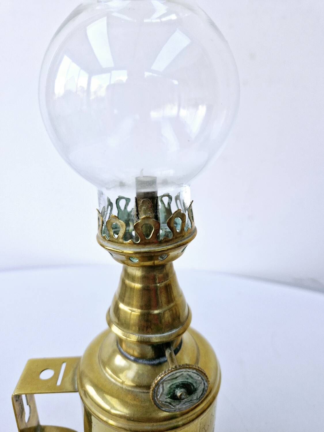 Olympe lamp genuine 1860 pigeon lamp type brass