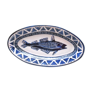 Plat ovale Allix Vallauris Années