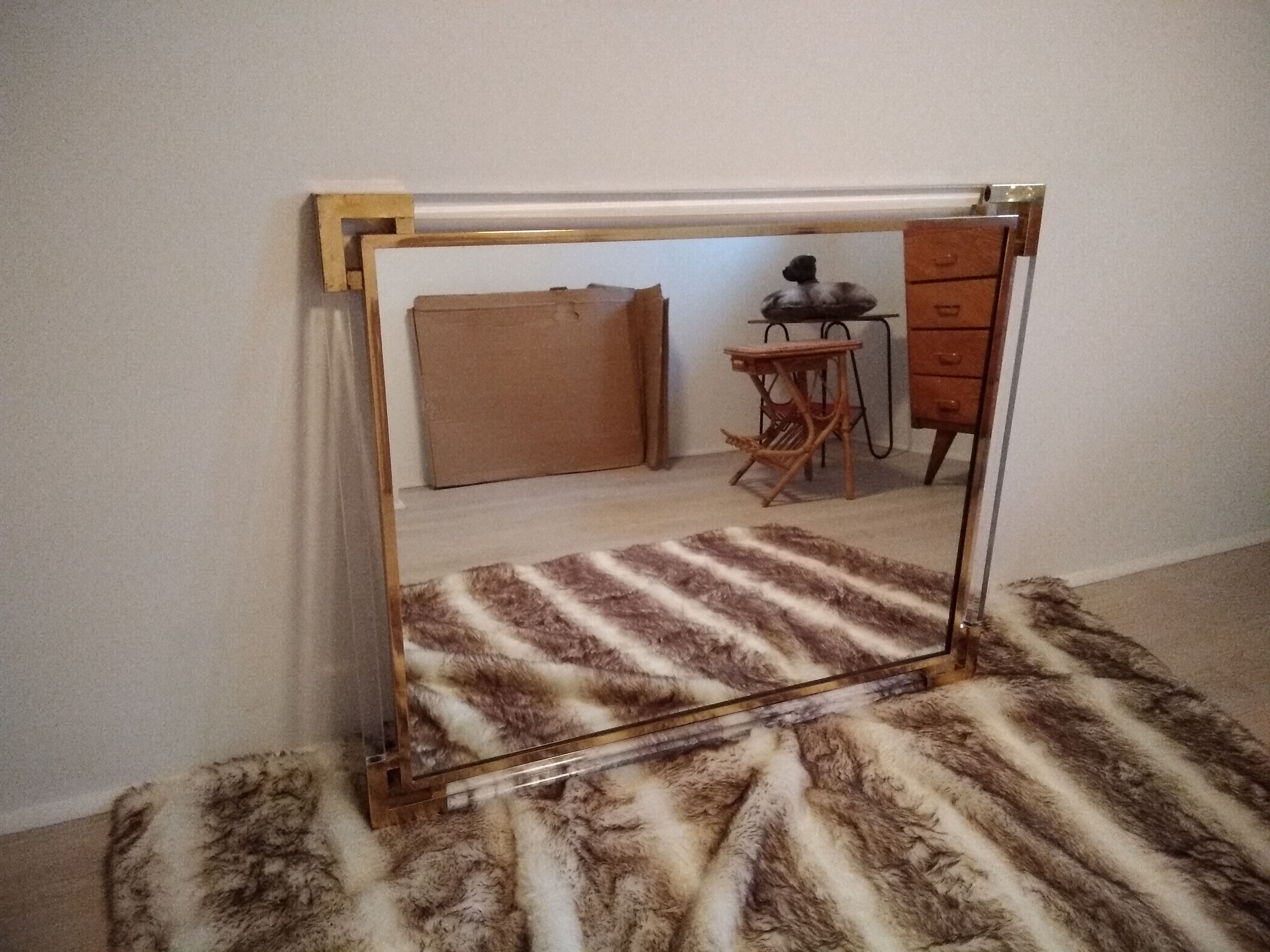 Mirror by Guy Lefevre for House Jansen 80x100cm