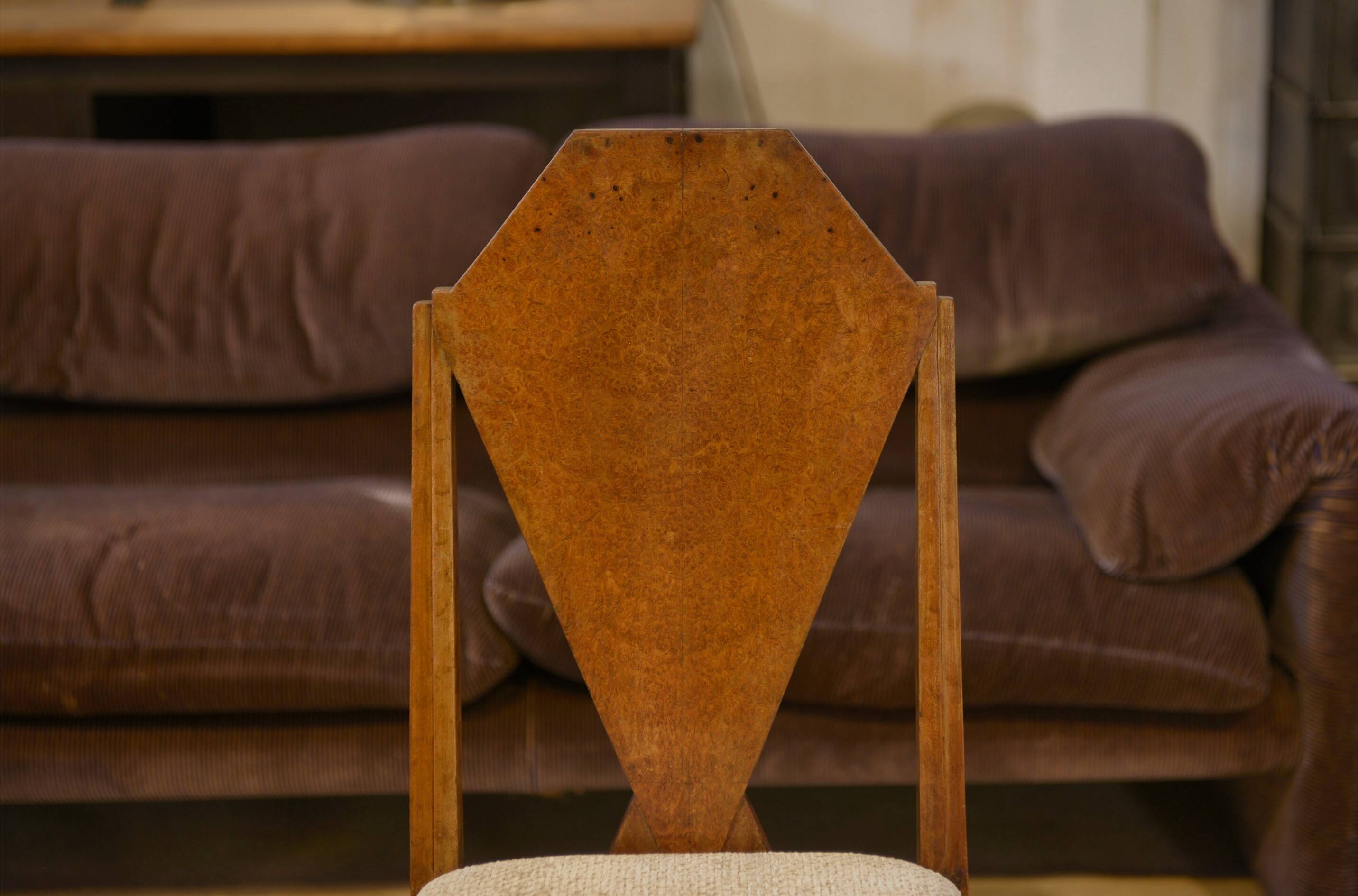 Pair of Art Deco chairs attributed to Baptistin Spade 1930s