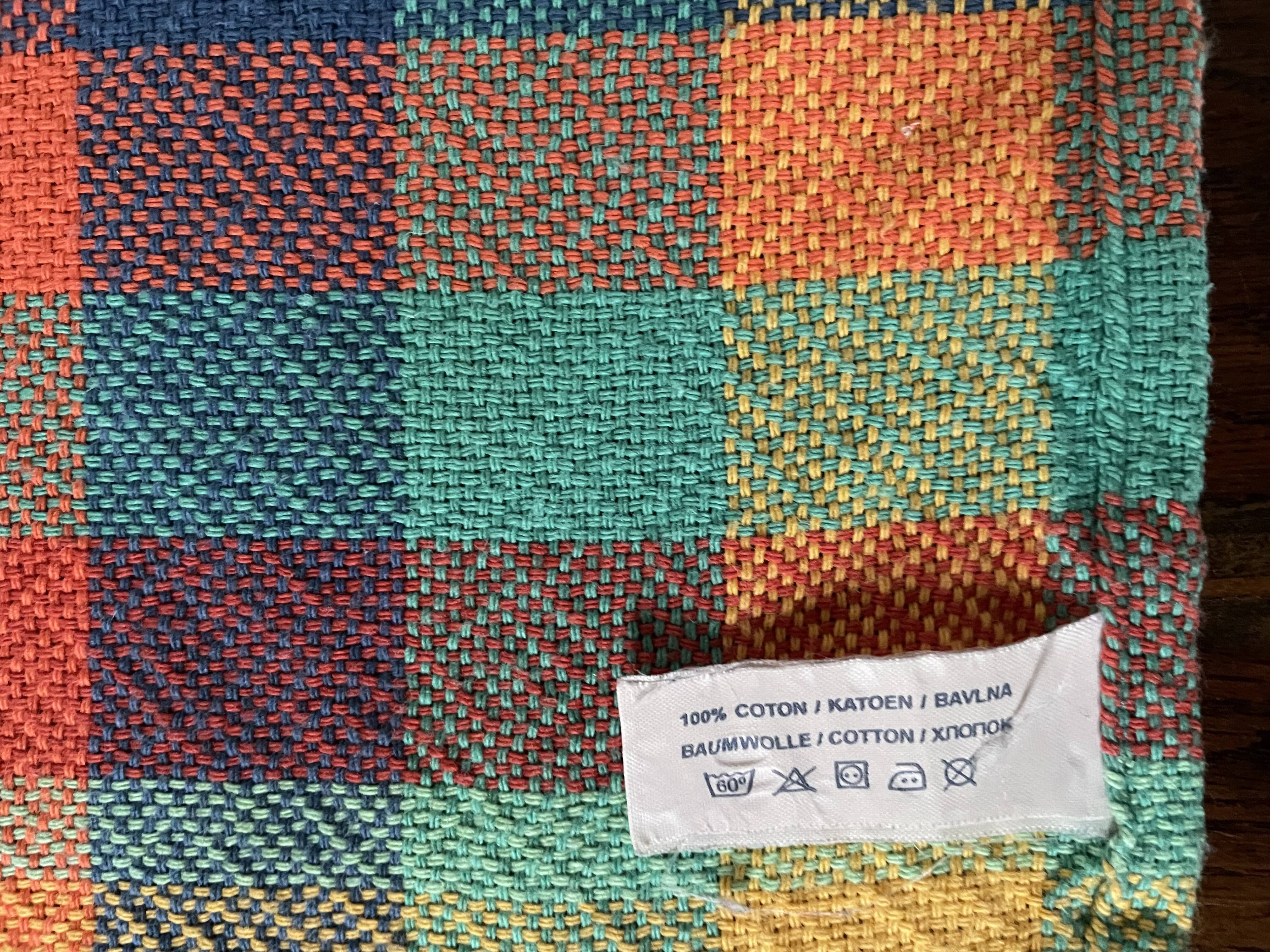 Set of 8 madras cotton napkins