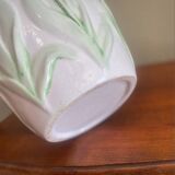 Barbotine tulip vase