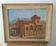Oil on panel representing a church
