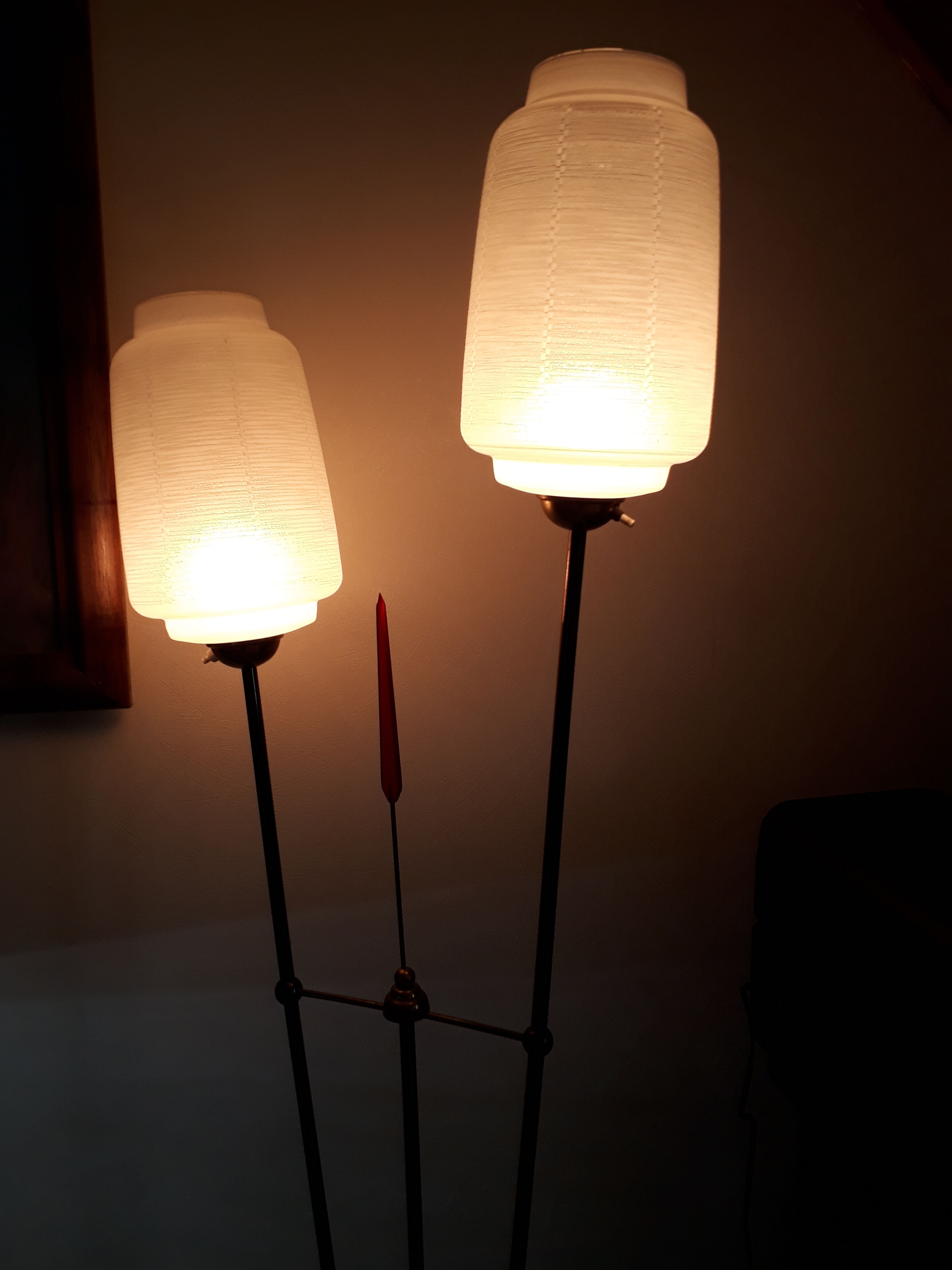 Floor lamp from Maison Lunel 1950 brass