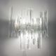Hollywood regency ice glass sconce by J. T. Kalmar for Kalmar Franken, 1960s