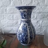 Blue and white Delft earthenware vase