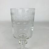 4 Baccarat glasses Chanel model engraving 3458