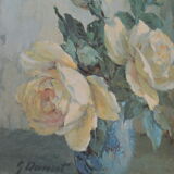 Oil on canvas Bouquet of roses