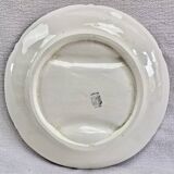 Set of 6 old Onnaing barbotine asparagus plates