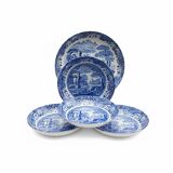 4 Spode pasta bowls in Italian design with a large serving bowl