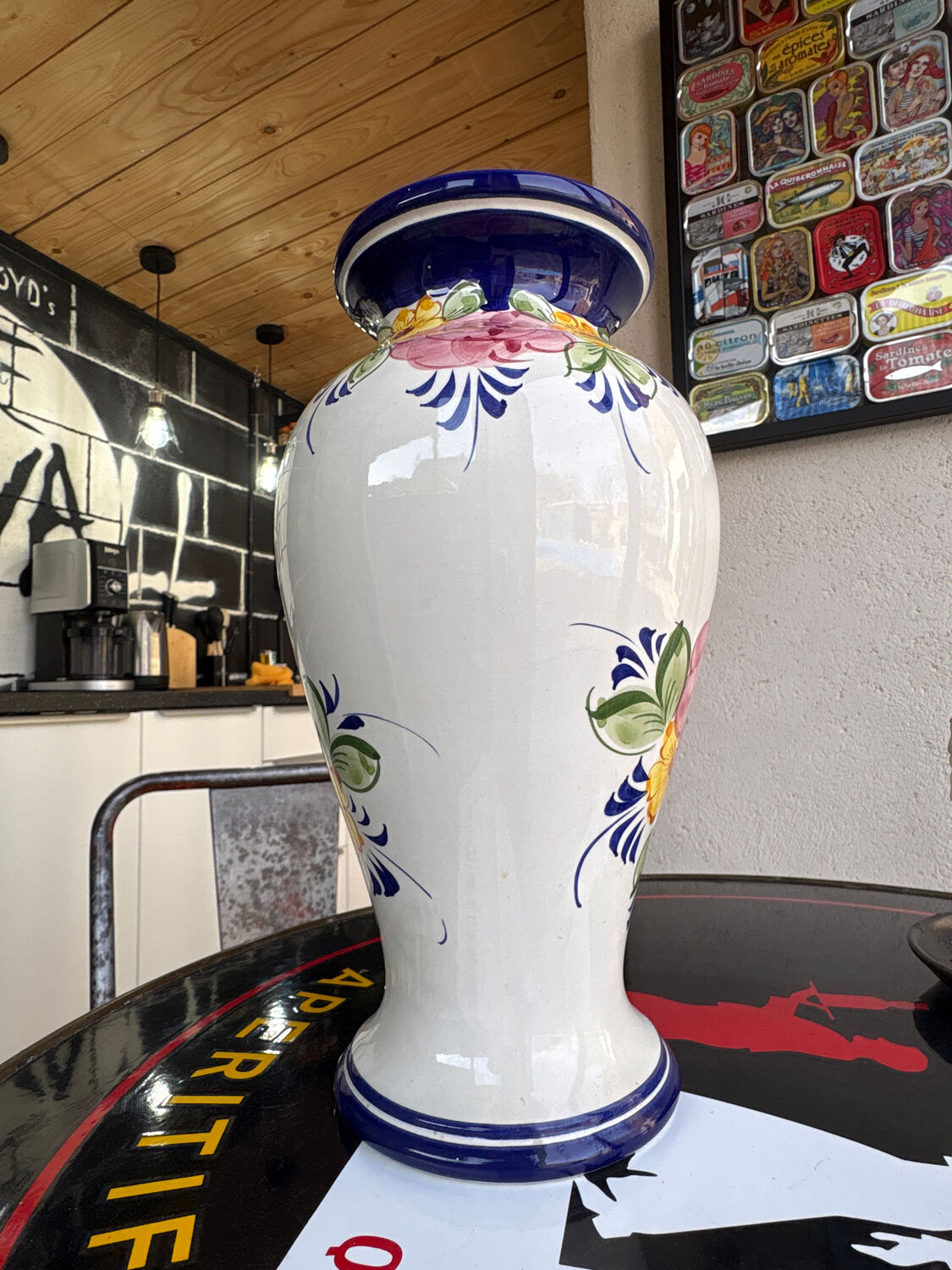 Hand-painted vase