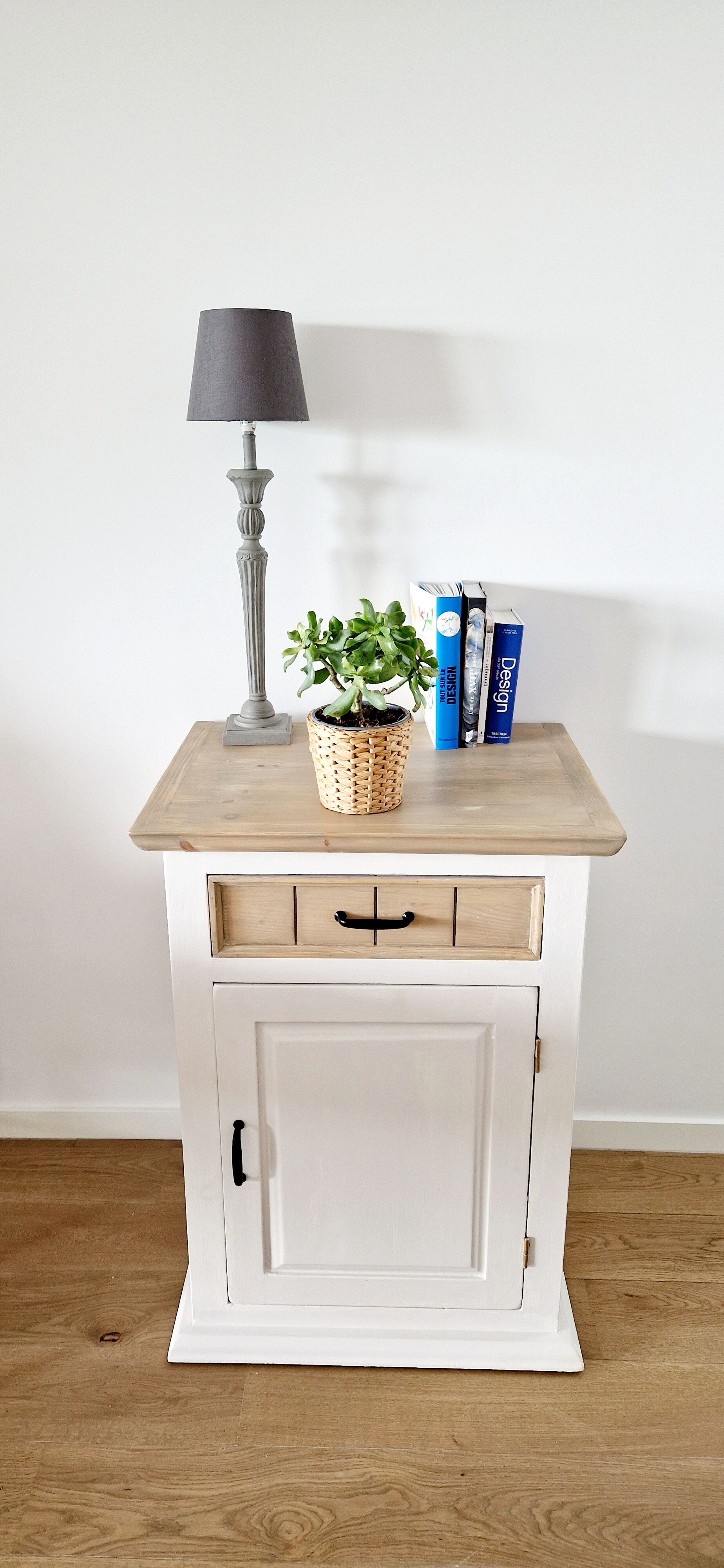 Bahut jam maker solid pine white