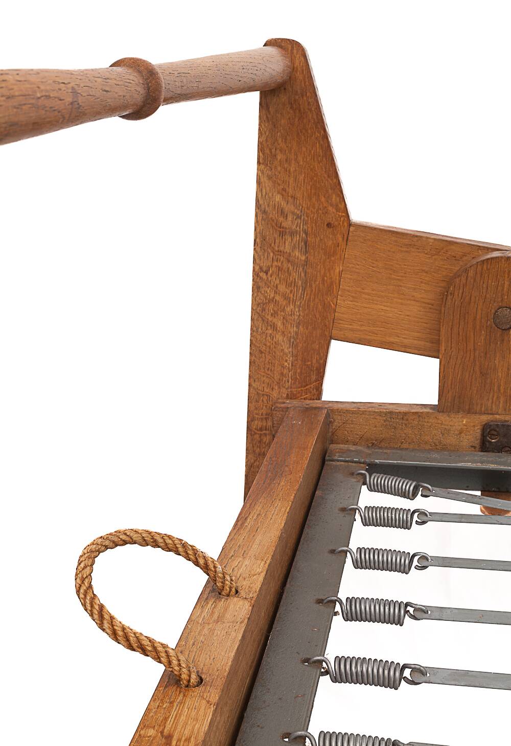 Antique folding daybed by Guillerme and Chambron