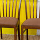 Série de 4 chaises scandinaves vintage