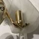 Midcentury Italian Murano Glass Leaf Sconces, Set of 2