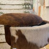 Tripod cowhide stool