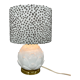 Lampe de table italienne en céramique émaillée d’artichaut du milieu du siècle