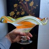 Blown glass fruit bowl