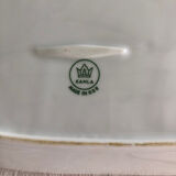 3 oval antique porcelain dishes kahla made a gdr (german)