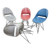 Set of 4 Navratil Chairs by Vertex, 1960s, Czechoslovakia
