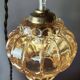 Golden crystal bulb lamp