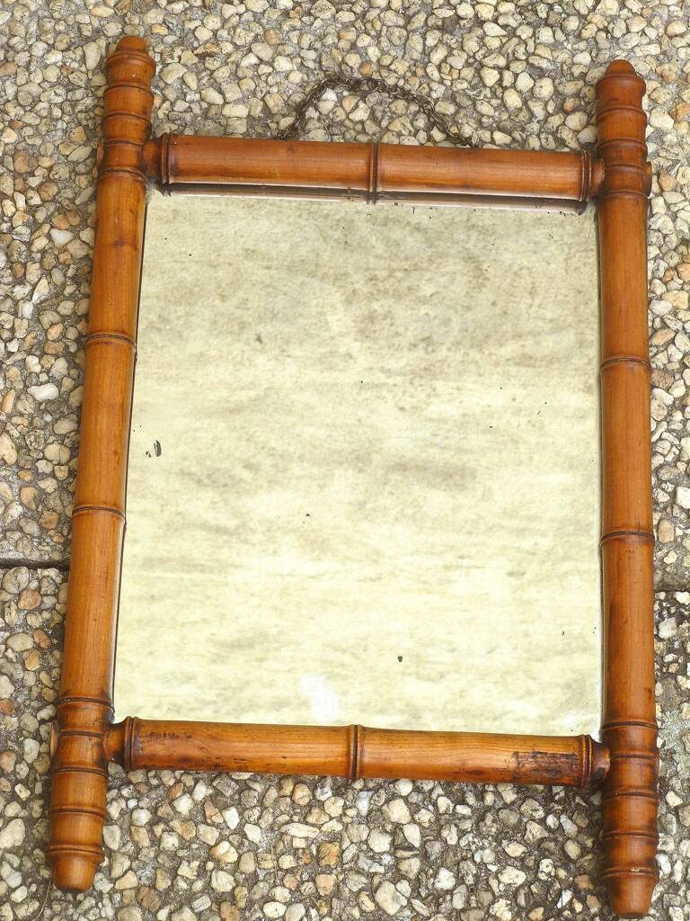 Vintage "bamboo" mirror