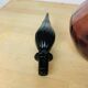 2 Italian Empoli decanters 66 cm mouth-blown glass