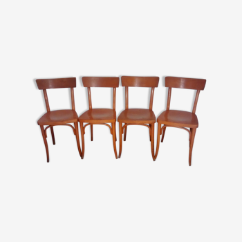 Set of 4 bistro chairs by Thonet
