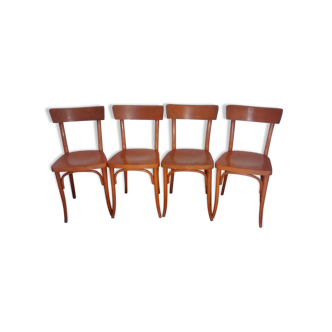 Set of 4 bistro chairs by Thonet