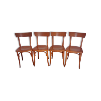 Lot de 4 chaises bistrot Thonet