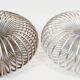 Pair of Space Age 'Spring' wall lamps by ELEKTROFÉM, Hungary, 1970s.
