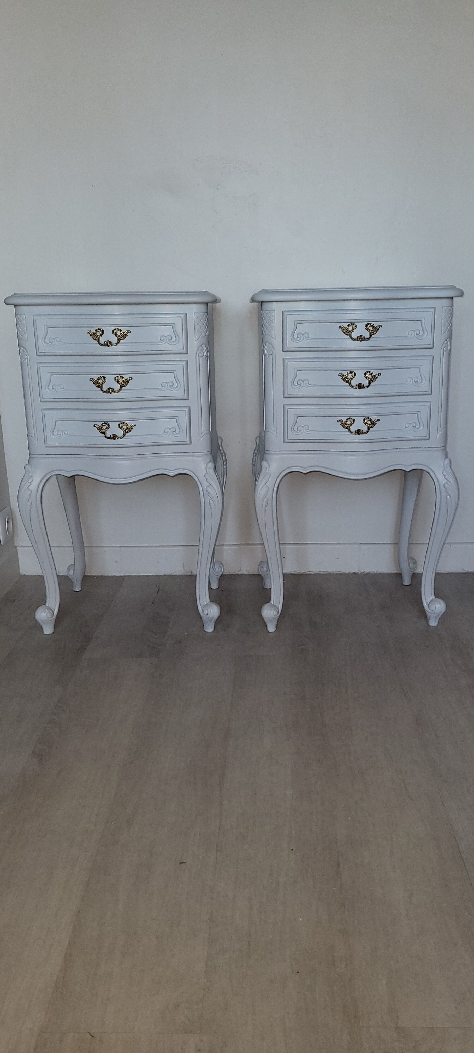 Louis XV style bedside tables
