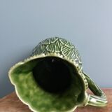 Cabbage pitcher in slip