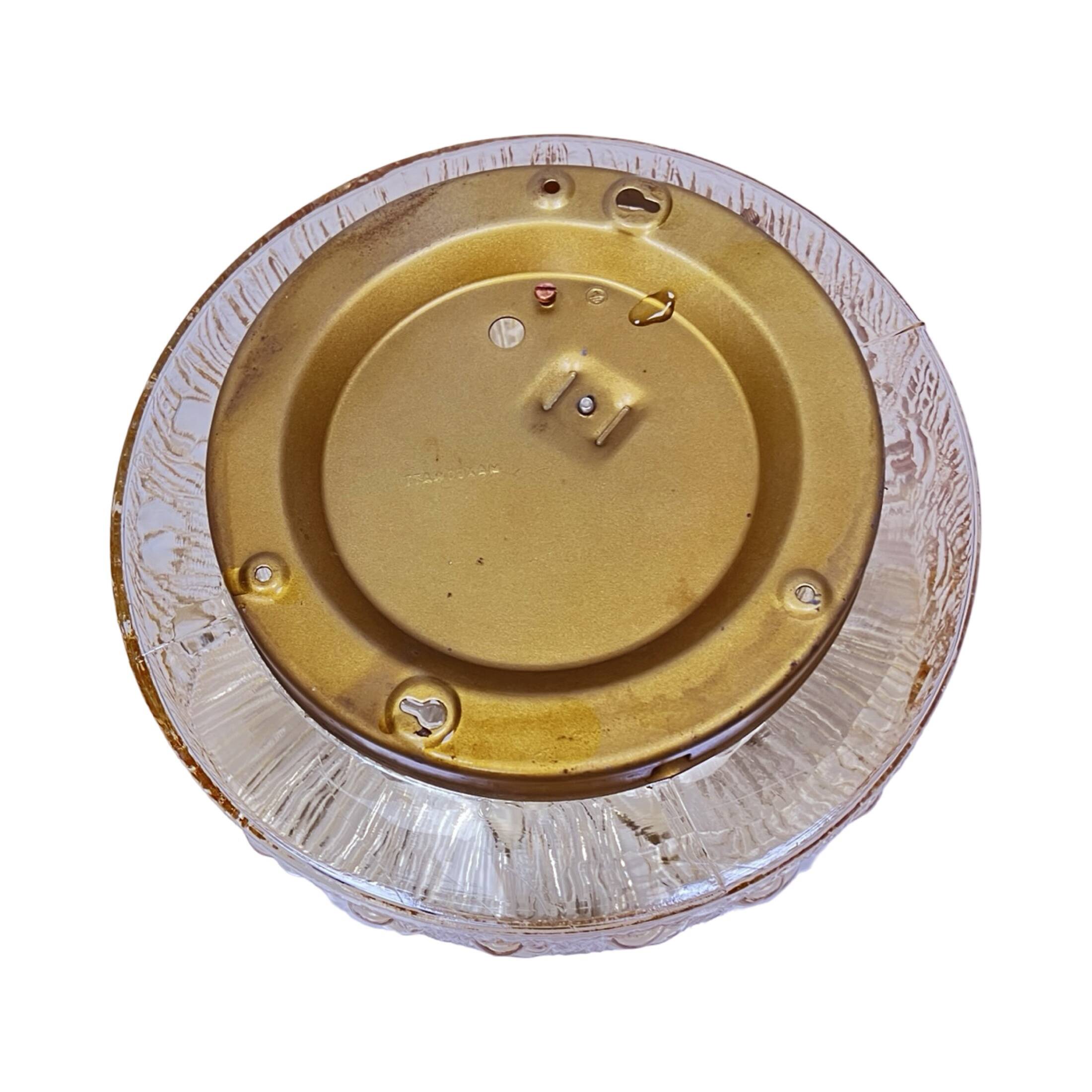 Amber Ceiling Lamp Helena Tynell Glashütte Limburg Germany 1960s