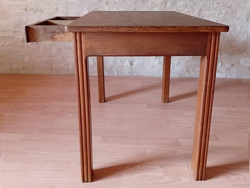 Art Deco desk or side table from the 1930s, vintage, solid wood