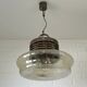 Vintage Brutalist Light X Large Glass Pendant Lamp Mid Century Modern 1980