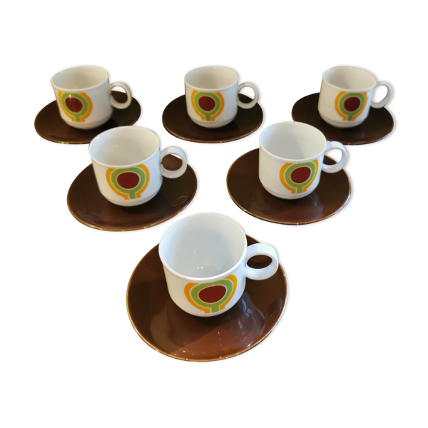 Service à café vintage bavière 6 tasses