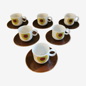 Vintage bavarian coffee set 6 cups